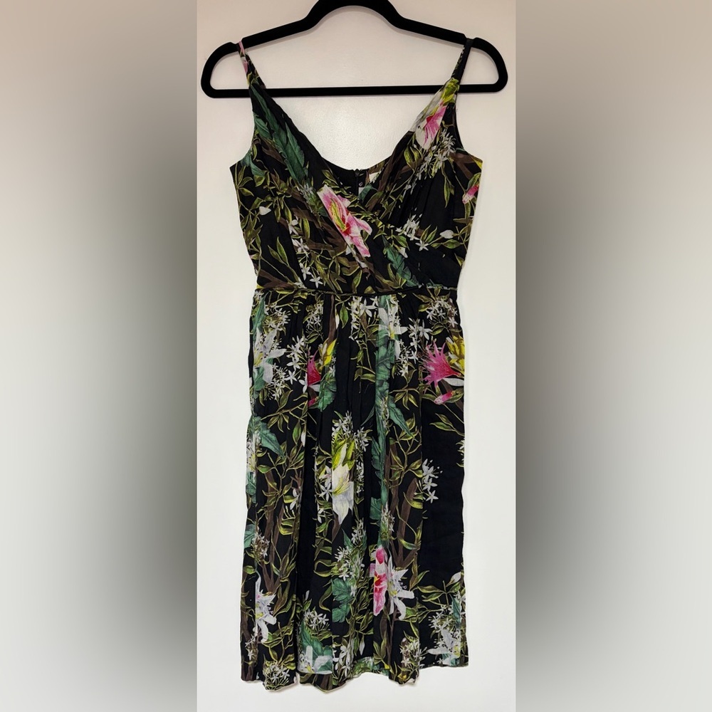 Isabel Marant Etoile Welby Women’s Floral Print Cotton Mini Dress Size 34/ US 0 - Picture 2 of 10
